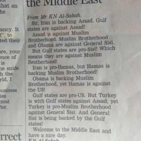 Just about sums it up… A short guide to the Middle East